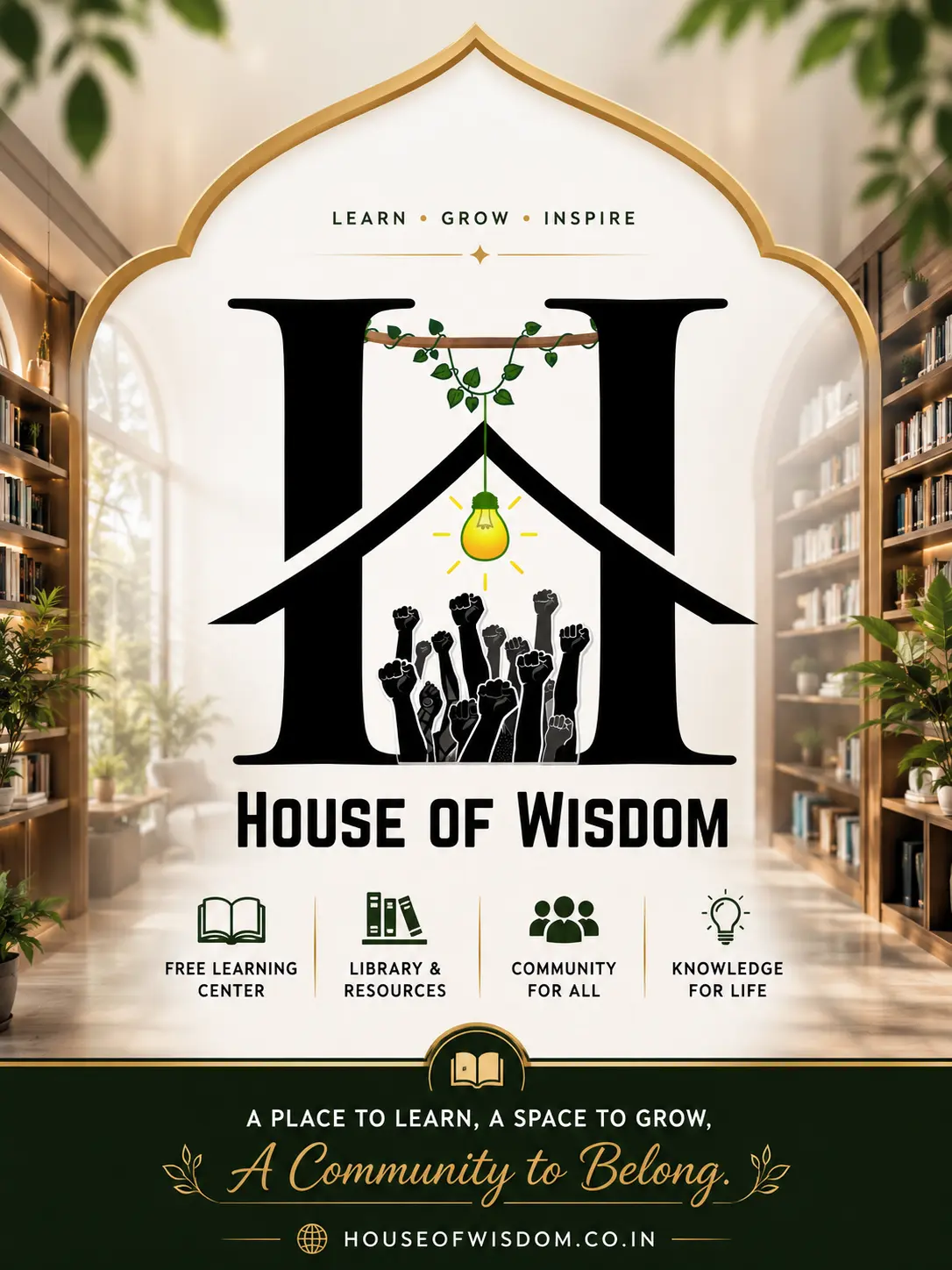 hosue of wisdom learning center and library
